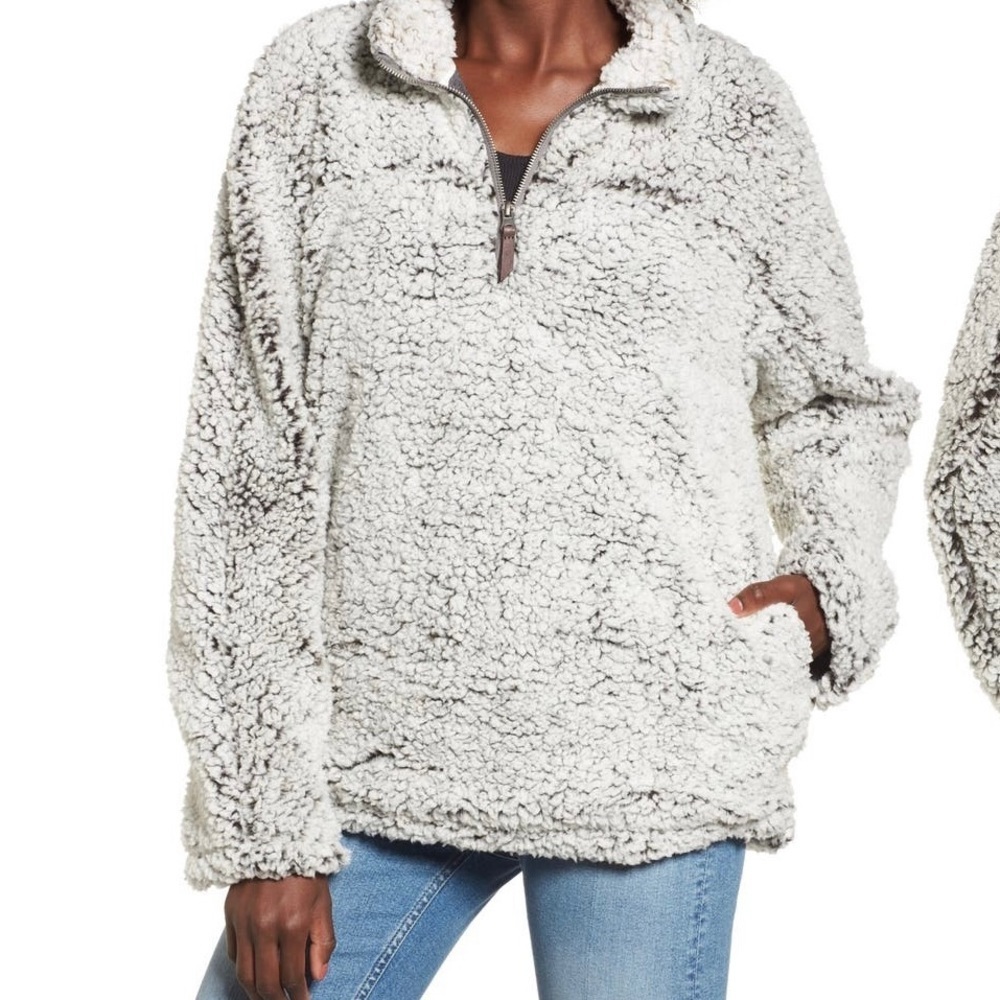 Thread & Supply cozy fleece pullover size S